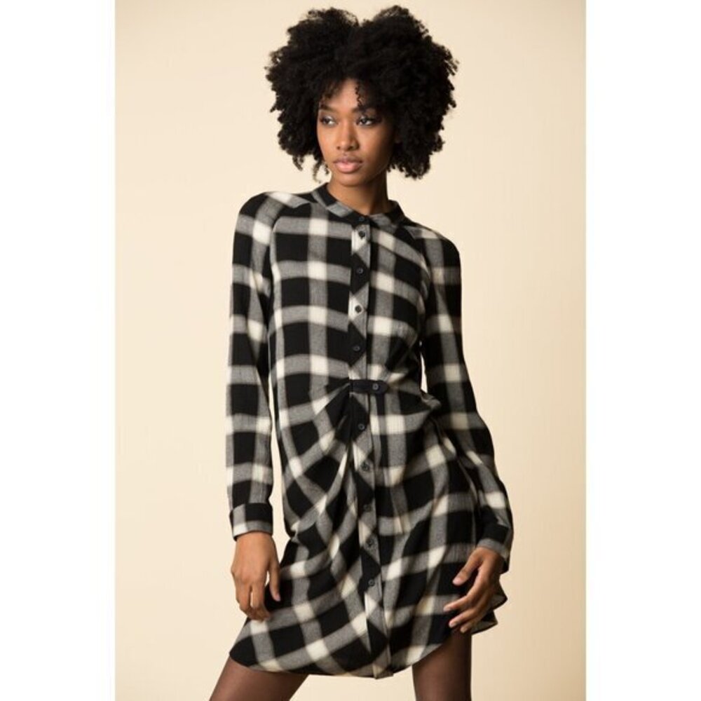Derek Lam 10 Crosby Plaid Wool Shift Tunic Size 10